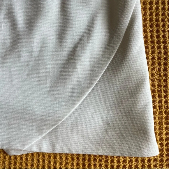 ASOS white mini skirt wrap style 4 - Picture 7 of 11